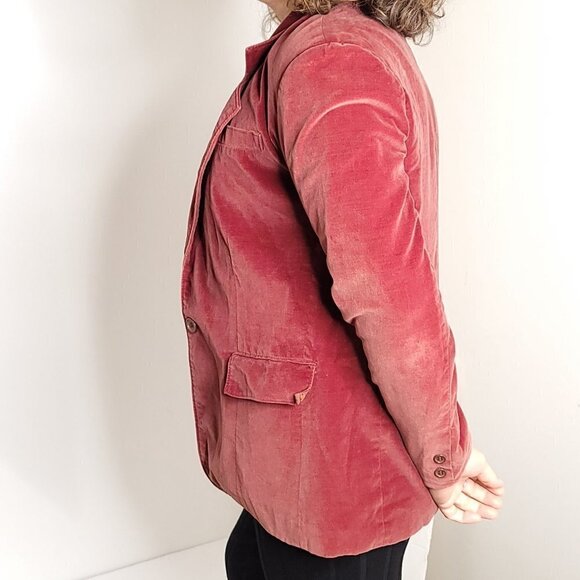 RLM Vintage Burgundy  Velvet jacket - Picture 6 of 7